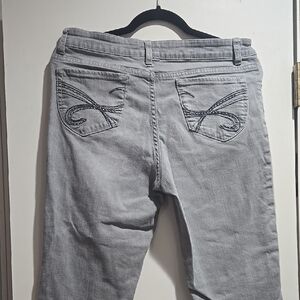 Cache Gray Straight Leg Women's Jeans